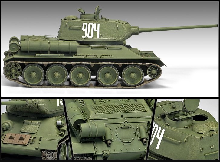 Academy 13290 T-34/85 n° 112 Production d&amp;#39;usine (1/35) – Bild 4
