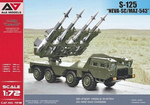 Maquette A&amp;amp;A Models 7218 S-125 Neva-SC sur MAZ-543 au 1/72
