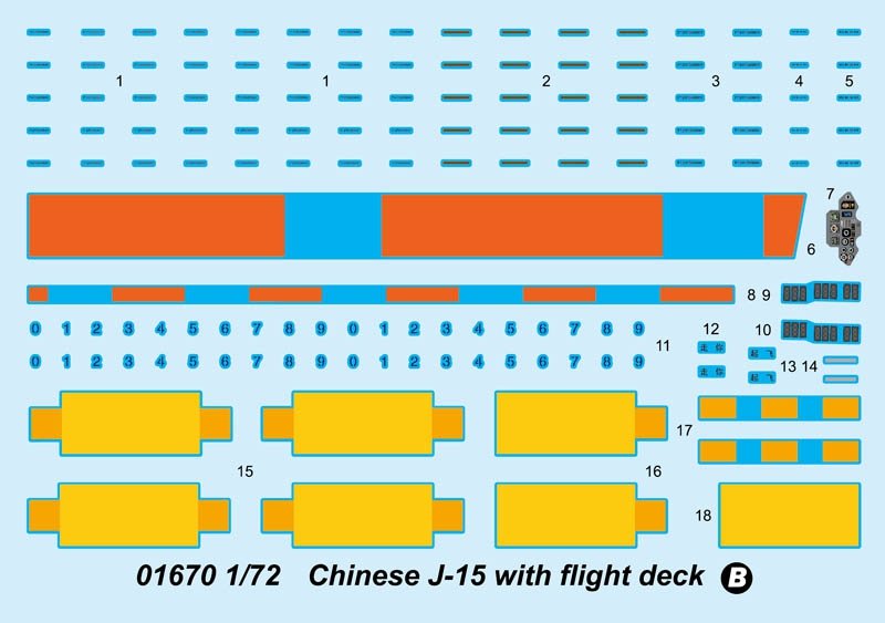 Trumpeter 01670 J-15 chinois avec poste de pilotage (1/72) – image 5