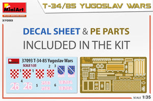 MiniArt 37093 T-34/85 GUERRES YOUGOSLAVE 1/35  – image 2