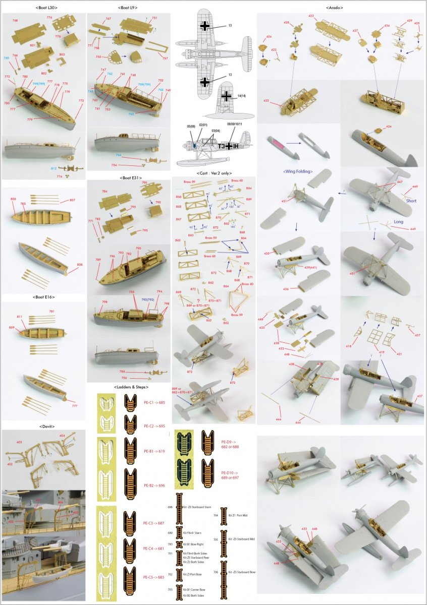 Pontos 27001F1 BISMARCK 1941 Kit de détail avancé (1/200)  – image 24