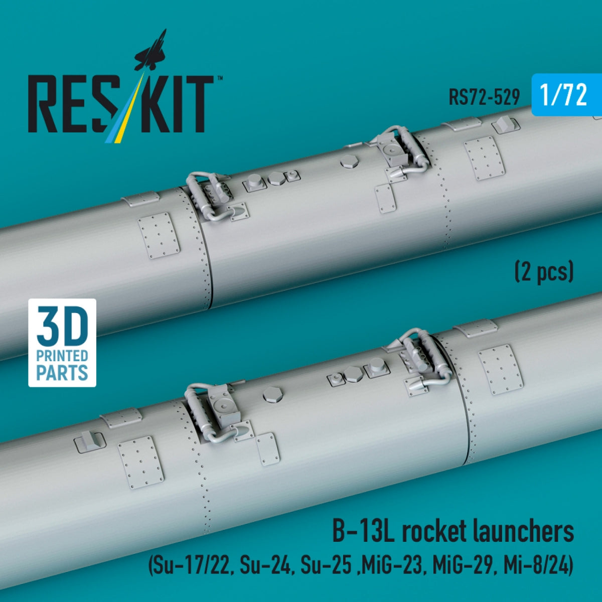 Lance-roquettes RESKIT RS72-0529 B-13L (2 pièces) (Impression 3D) 1/72 – image 3
