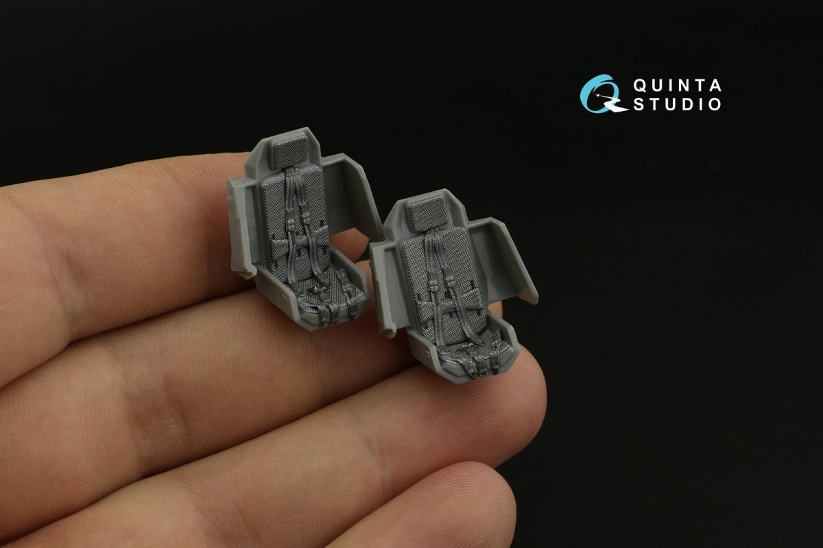 Intérieur imprimé en 3D et coloré sur papier décalcomanie Quinta Studio QD48362 AH-64D (Hasegawa) 1/48  – Bild 11