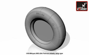 Roues Fulcrum pour Mikoyan MiG-29A/B/UB (Armory Models AW48022), échelle 1/48 (début de la production) – image 4