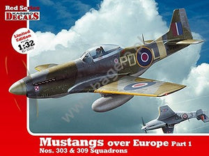 Kagero KD32003 Mustangs au-dessus de l&amp;#39;Europe, partie 1, escadrons n° 303 et 309, échelle 1/32