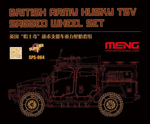 Ensemble de roues affaissées Meng Model SPS-064 pour Husky TSV de l&amp;#39;armée britannique, échelle 1/35