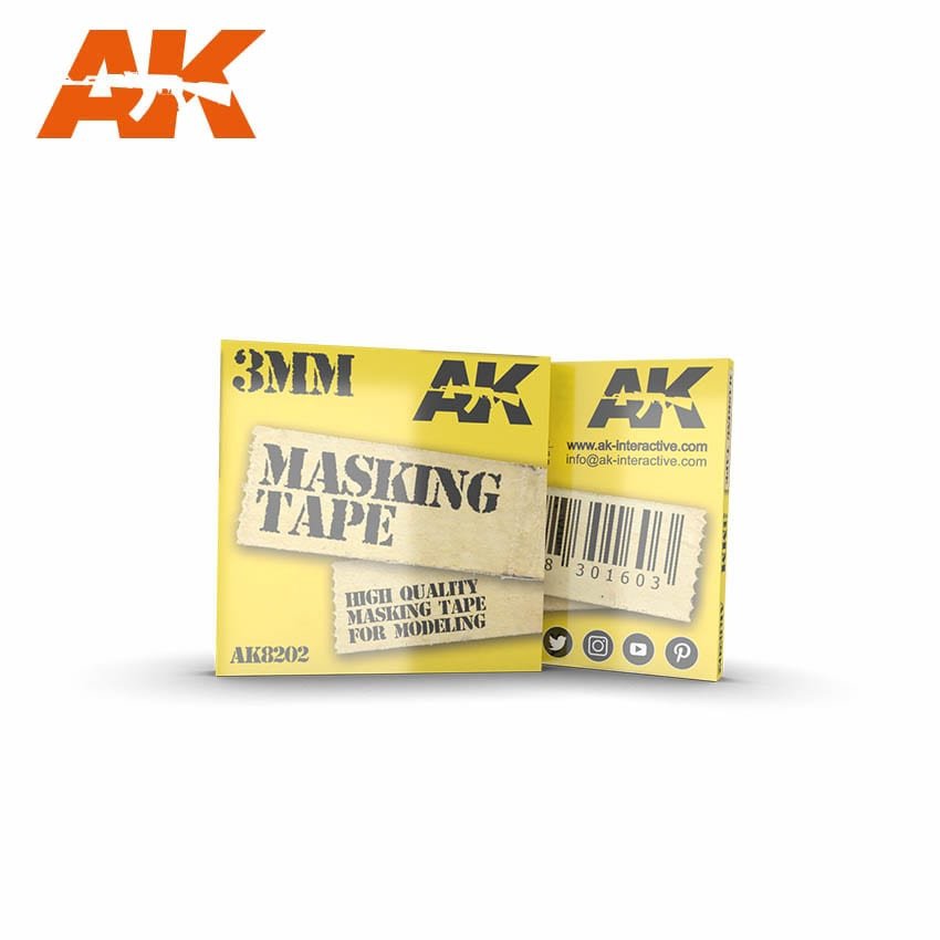Ruban de masquage AK Interactive AK8202 : 3 mm