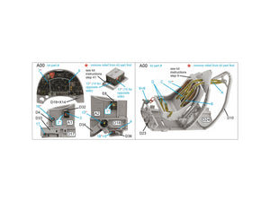 Intérieur imprimé en 3D et coloré sur papier décalcomanie pour Spitfire Mk.VIII (Airfix) - Quinta Studio QD24021 - Échelle 1/24 – image 2