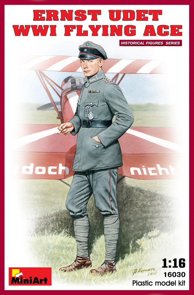 MiniArt 16030 ERNST UDET. ACE VOLANT DE LA PREMIÈRE GUERRE MONDIALE 1/16