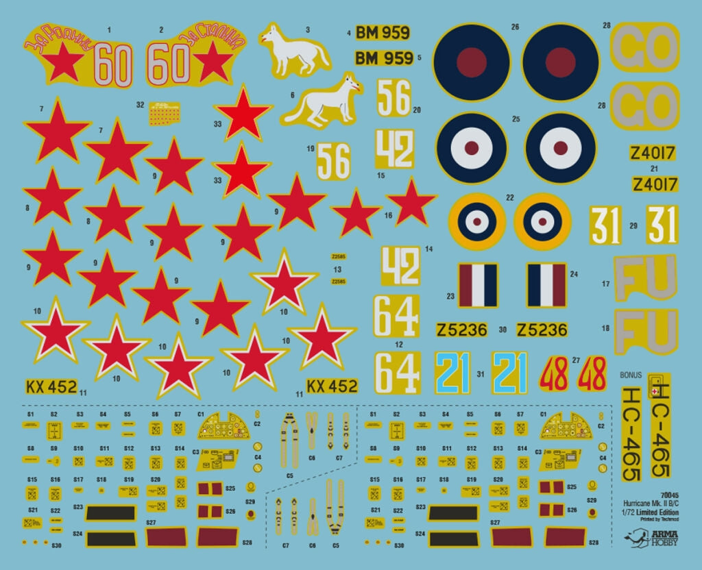 Arma Hobby 70045 Hurricane Mk II A/B/C Coffret Deluxe Front de l&amp;#39;Est 1/72 – immagine 3