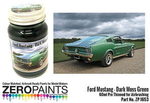 Peinture Zero Paints 1653 Ford Mustang années 1960 - Vert mousse foncé 60 ml