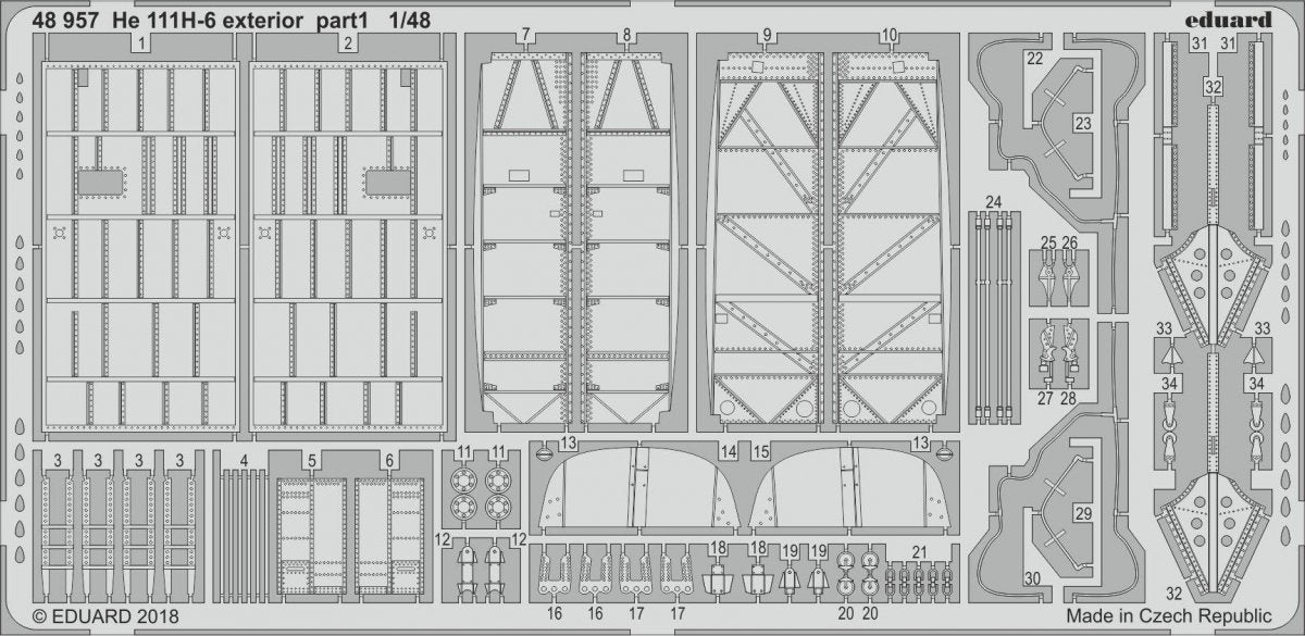 Eduard 48957 He 111H-6 exterior ICM 1/48 – zdjęcie 2