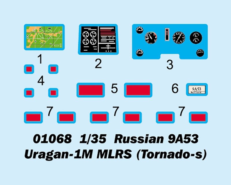Trumpeter 01068 Largueur multiple russe 9A53 Uragan-1M (Tornado-s) 1/35  – Bild 5