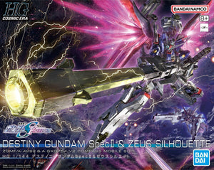 Bandai 67428 HGCE DESTINY GUNDAM Spec II &amp;amp; ZEUS SILHOUETTE 1/144