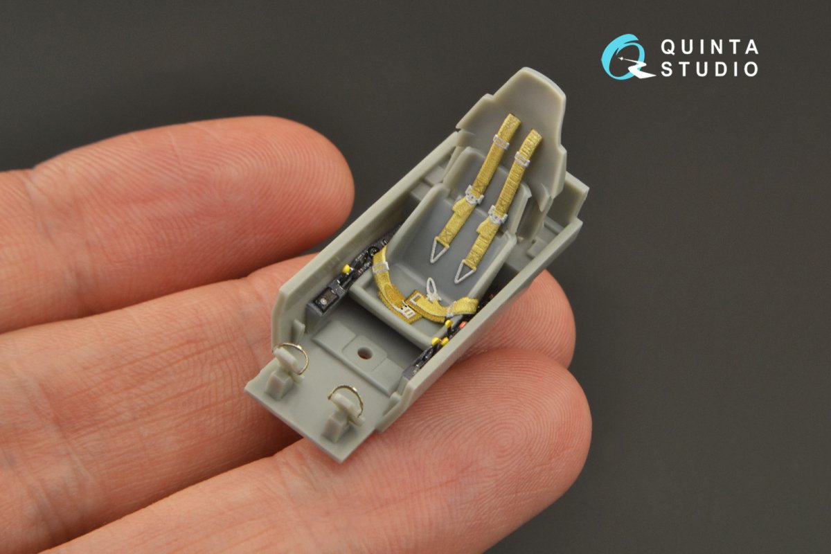 Intérieur imprimé en 3D et coloré sur papier décalcomanie Quinta Studio QD48271 Hs 129B-2 (Hasegawa) 1/48  – immagine 3