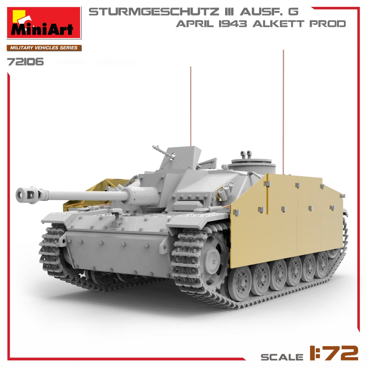 MiniArt 72106 STURMGESCHUTZ III AUSF. G, AVRIL 1943 ALKETT PROD. 1/72 – image 5