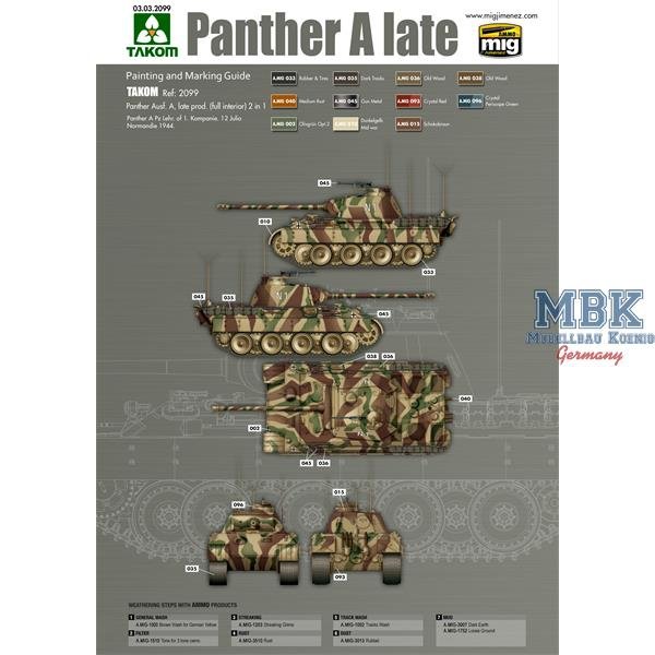 Das Werk DW35011 Panther Ausf.A Début / Milieu 1/35 – image 4