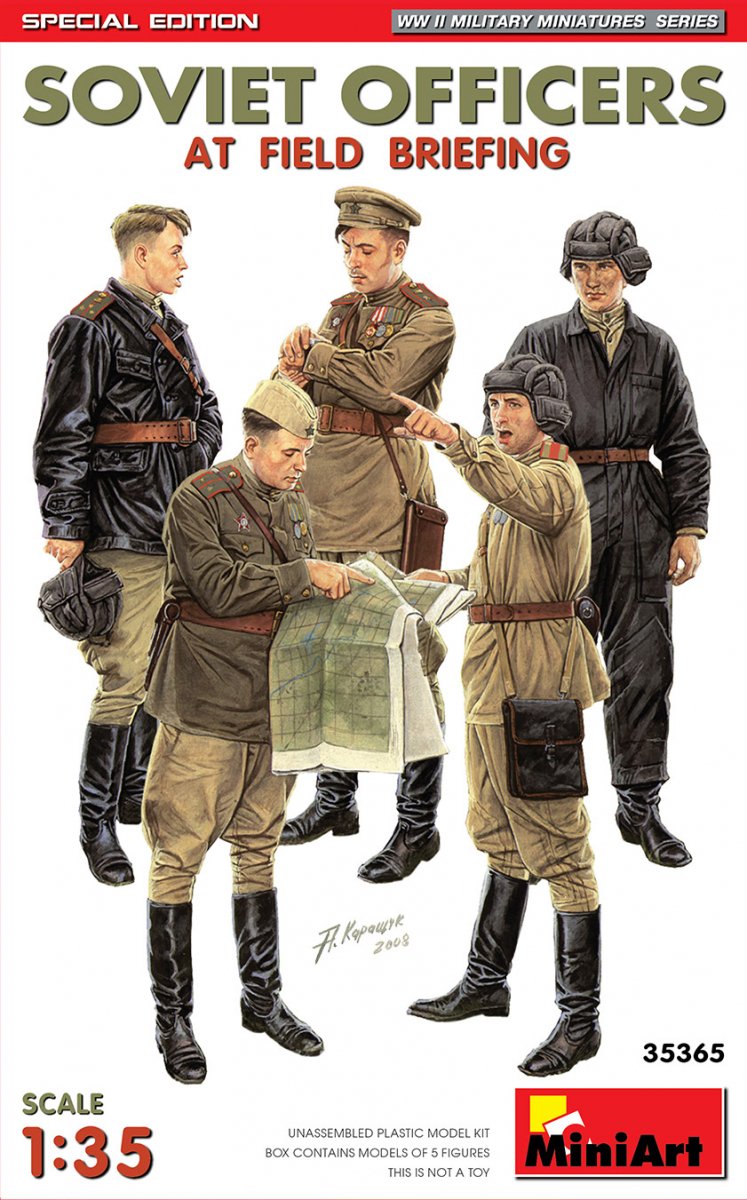 MiniArt 35365 OFFICIERS SOVIETIQUES AU BRIEFING SUR LE TERRAIN. ÉDITION SPÉCIALE 1/35