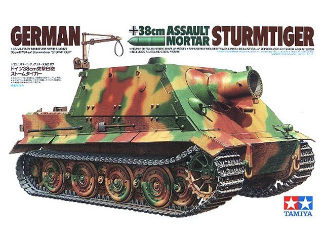 Tamiya 35177 Mortier d&amp;#39;assaut allemand 38 cm Sturmtiger (1/35)