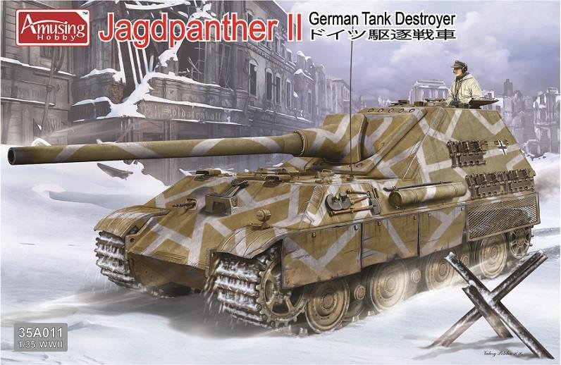 Maquette amusante Jagdpanther II (Chasseur de chars allemand) 35A011, échelle 1/35