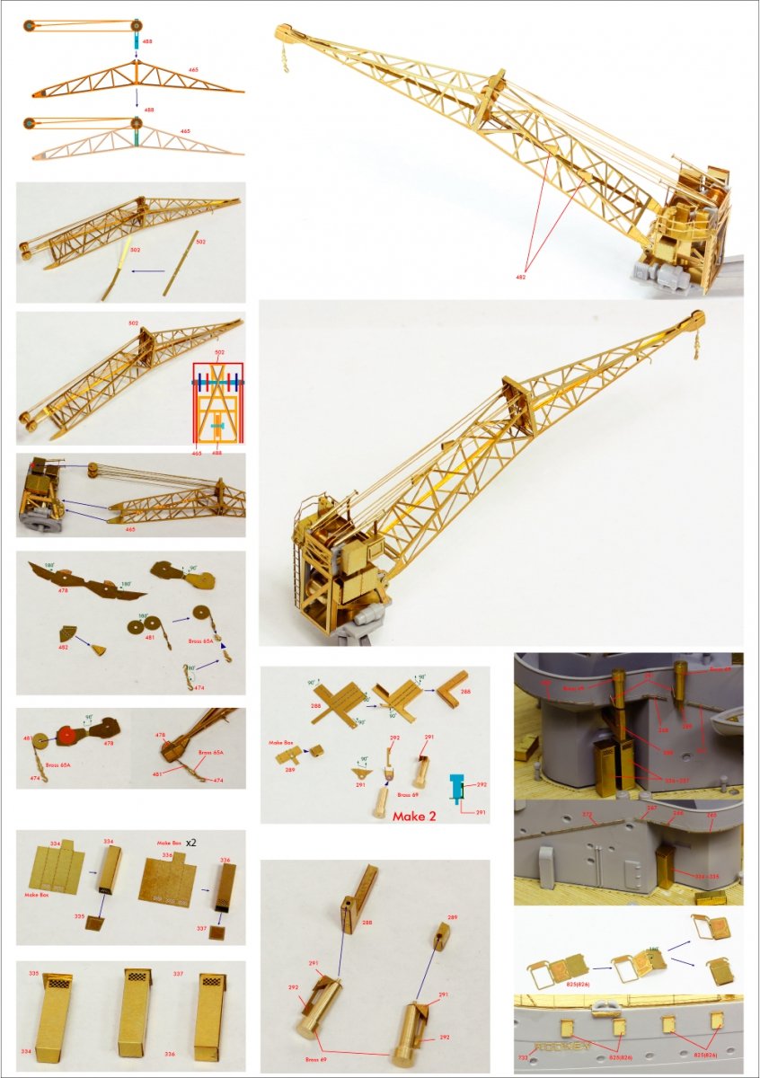 Pontos 23007F1 HMS RODNEY 1942 Kit de détails au 1/200 – image 6