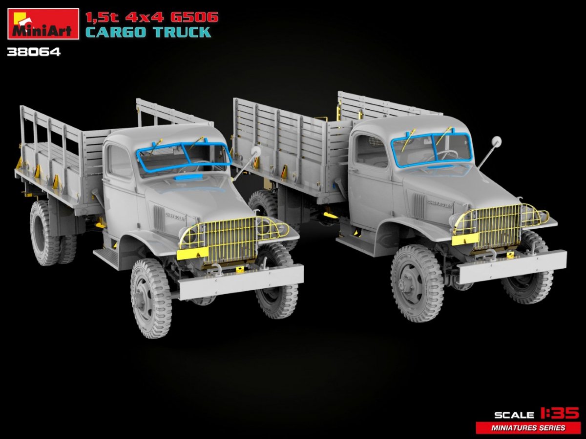 MiniArt 38064 1,5t 4×4 G506 CAMION CARGO 1/35 – Bild 8