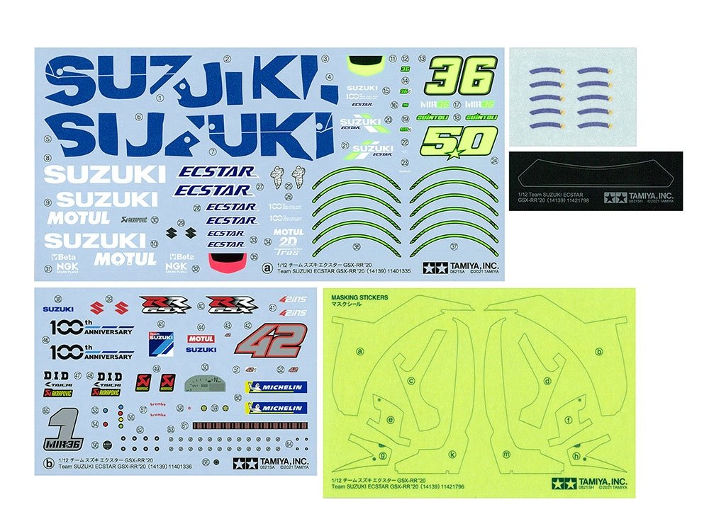 Tamiya 14139 Team Suzuki ECSTAR GSX-RR &amp;#39;20 1/12 – image 12