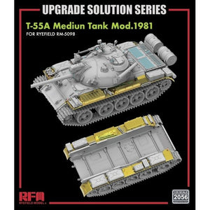 Maquette Rye Field 2056 T-55A Char moyen Mod.1981 pour RFM5098 - Solution de mise à niveau 1/35