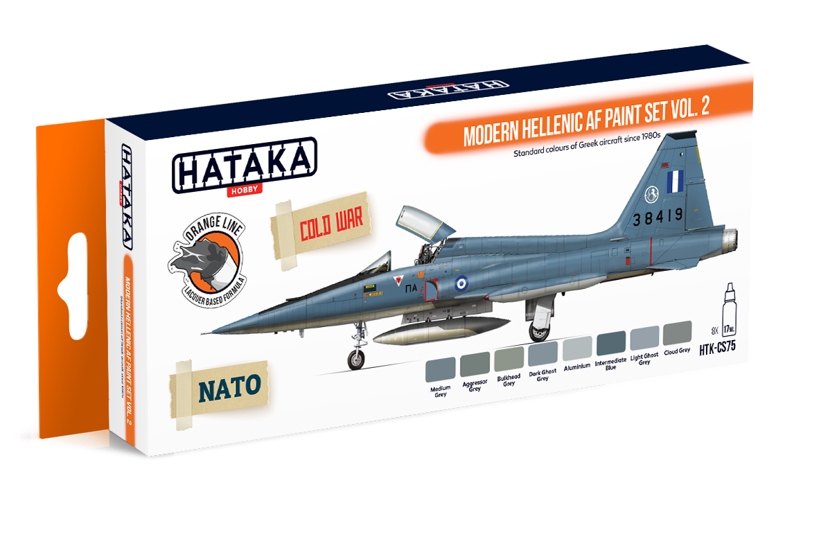 Hataka HTK-CS75 Ensemble de peinture Modern Hellenic AF vol. 2 (8x17ml)