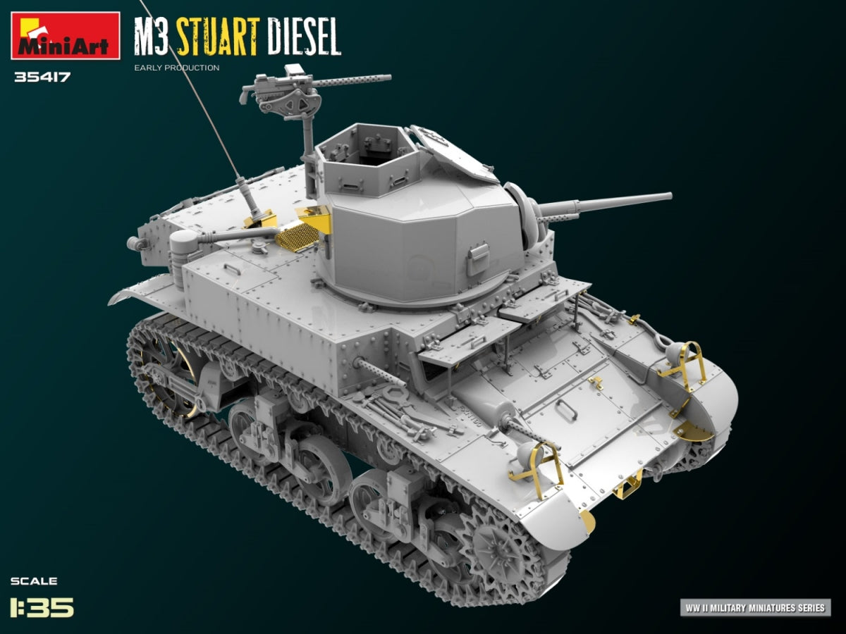 MiniArt 35417 M3 Stuart Diesel Première production 1/35 – image 7