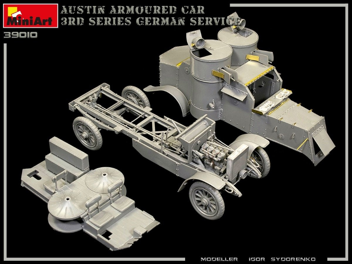 Miniart 39010 AUSTIN BLINDÉ 3E SÉRIE : SERVICE ALLEMAND, AUSTRO-HONGROIS, FINLANDAIS. KIT D&amp;#39;INTÉRIEUR 1/35 – Bild 7