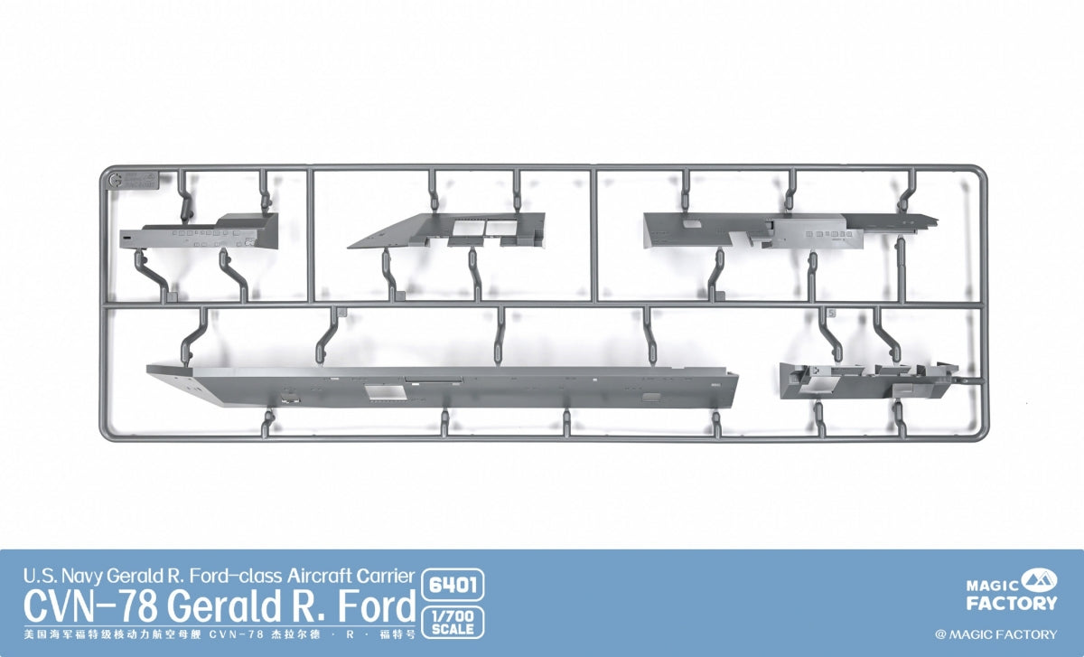 Magic Factory 6401 USS Gerald R. Ford (CVN-78) - Porte-avions de classe Gerald R. Ford de l&amp;#39;US Navy, échelle 1/700 – immagine 11