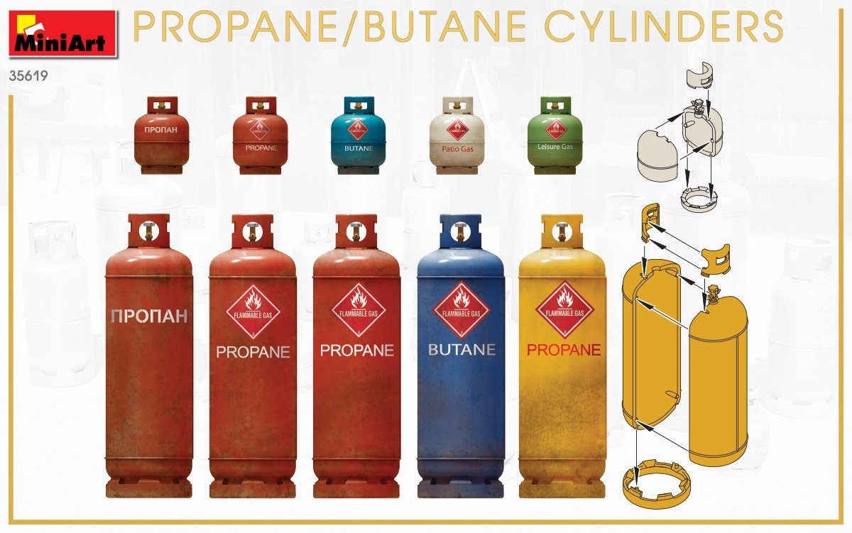 MiniArt 35619 BOUTEILLES DE PROPANE/BUTANE 1/35 – image 5