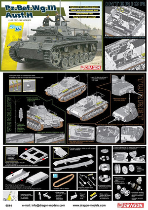 Dragon 6844 Pz.Bef.Wg.III Ausf. H1/35 – immagine 2