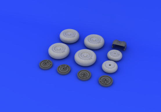 Eduard 648248 roues MiG-31 1/48 AMK – immagine 3