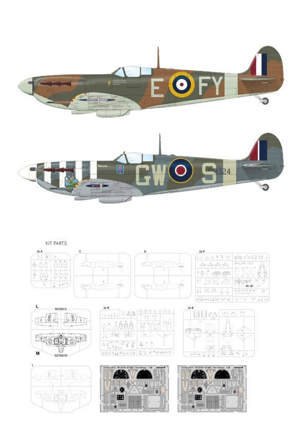 Eduard 11153 SPITFIRE STORY Le Spitfire Mk.Vb des Sweeps Édition limitée 1/48 – image 2