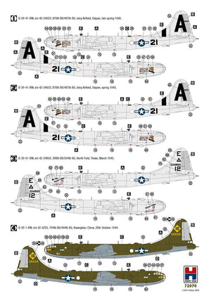 Hobby 2000 72070 B-29 Superfortress (ACADÉMIE + CARTOGRAPHIE + MASQUES) 1/72 – immagine 5