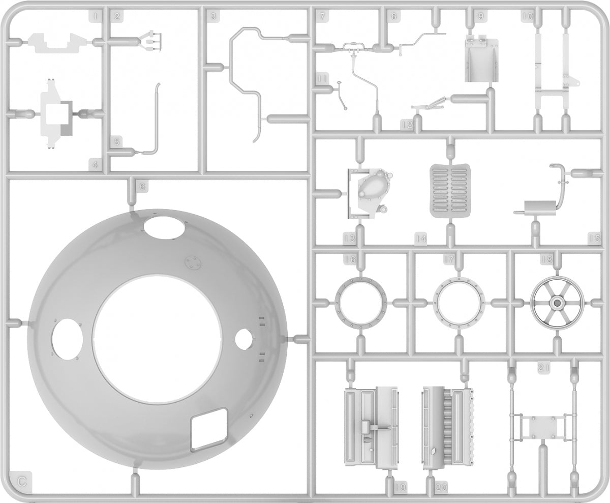 MiniArt 40003 VÉHICULE DE COMBAT SPHÉRIQUE. PROJET TsAMO. KIT D&amp;#39;INTÉRIEUR 1/35 – Bild 12