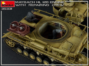 Miniart 35331 Moteur Maybach HL 120 pour chars Panzer III/IV avec équipe de réparation 1/35 – image 16