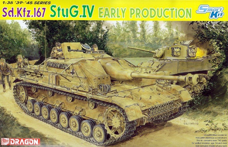 Maquette Dragon 6520 Sd.Kfz.167 StuG.IV Première production (échelle 1/35).