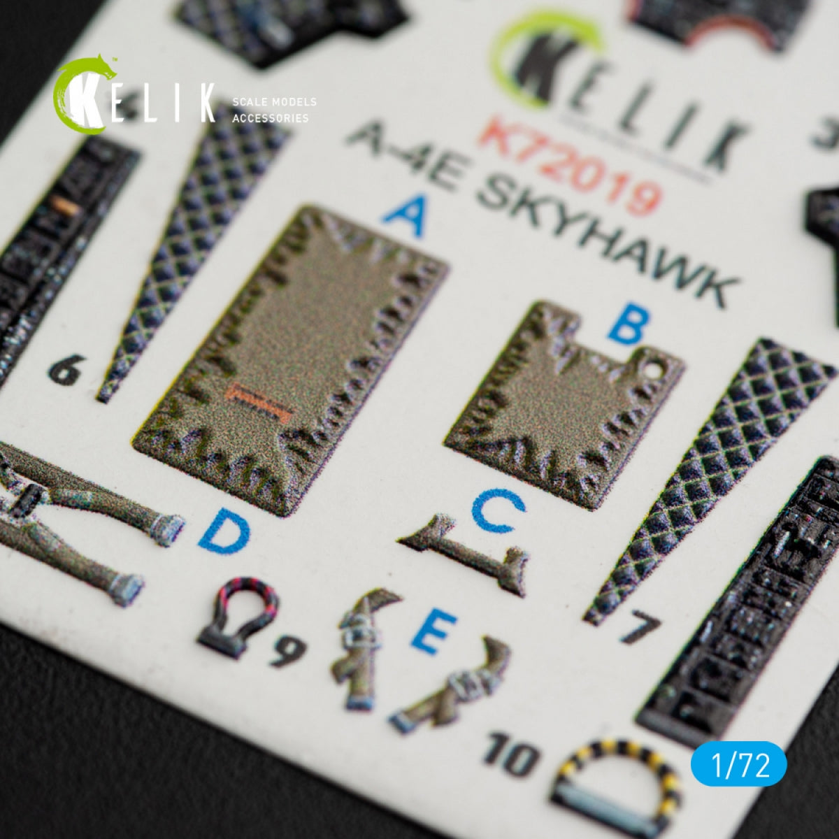 KELIK K72019 A-4E « SKYHAWK » DÉCALCOMANIES 3D INTÉRIEURES POUR MAQUETTE FUJIMI/HOBBY 2000 AU 1/72  – imagen 4
