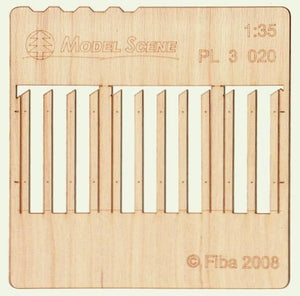 Maquette PL3-020 Clôture en bois type 20 Clôture en bois 1/35