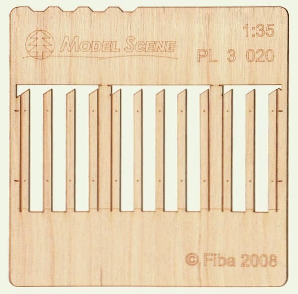 Maquette PL3-020 Clôture en bois type 20 Clôture en bois 1/35