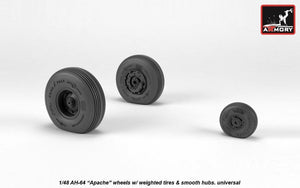 Roues Armory Models AW48330 AH-64 Apache avec pneus lestés, moyeux lisses 1/48 – image 3