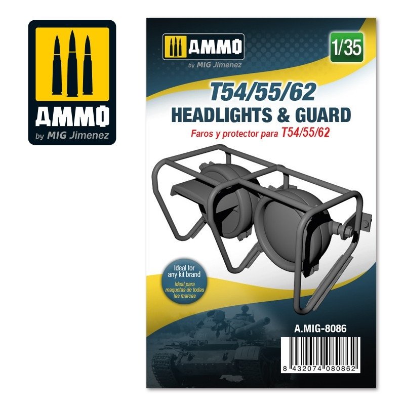 AMMO de phares et de protection Mig Jimenez 8086 T54/55/62 1/35