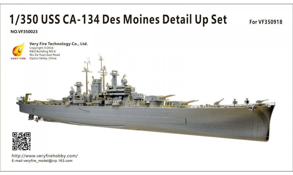 Kit de super détails Very Fire VF350023 USS Des Moines CA-134 1/350