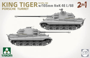 Tourelle Porsche Takom 2178 Sd.Kfz.182 King Tiger avec 105 mm KwK 46L/68 - 2 en 1 1/35 – image 3