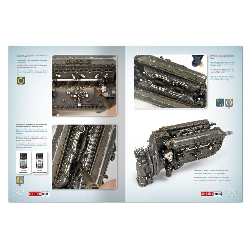 AMMO by Mig Jimenez 6536 SOLUTION BOOK 34 - BLACK EDITION - How to Paint Late WWII RAF Aircraft (Multilingual)