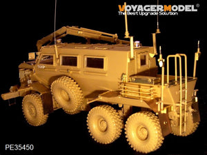 Maquette Voyager PE35450, véhicule blindé de transport de troupes américain moderne Buffalo 6x6 MPCV (production 2004-2006) pour Bronco 35100, échelle 1/35  – image 3
