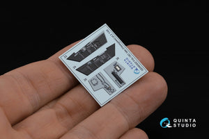 Intérieur imprimé en 3D et coloré sur papier décalcomanie Quinta Studio QD48302 F/A-18C (Hasegawa) au 1/48 – image 4